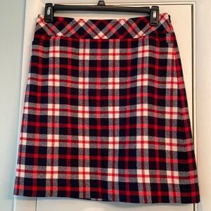 NWT Talbots Plaid Mini Skirt Size 10